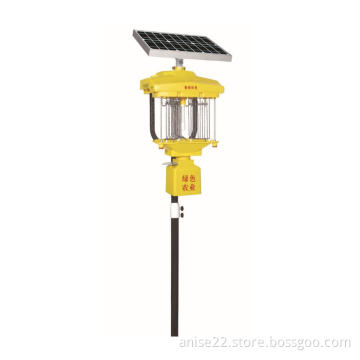 Solar pest killer light for agriculture, forestry, vegetable, garden & orchard reducing pesticides